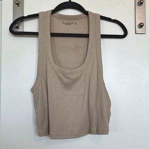 Abercrombie Cropped Essential Squareneck Tank